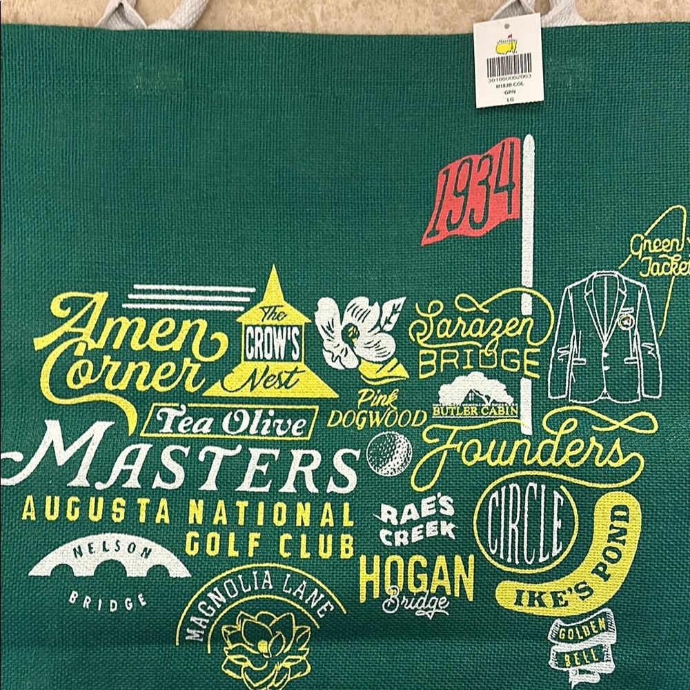 Green Augusta National Golf Club Tote Bag
